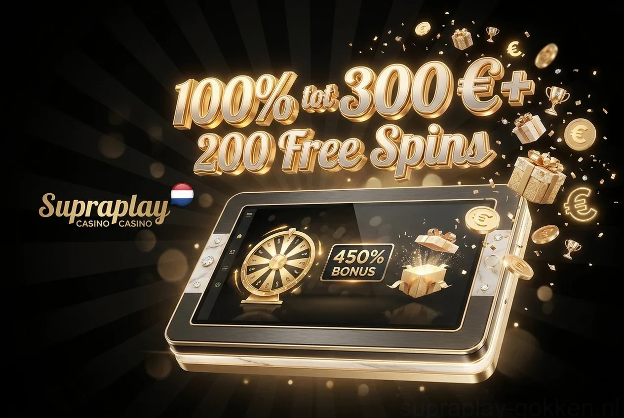 100% tot 300 €+ 200 Free Spins